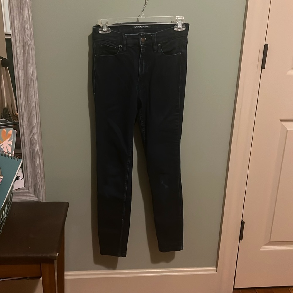 Brand: Calvin Klein Jeans, Size: 26, Color: dark wash jeans